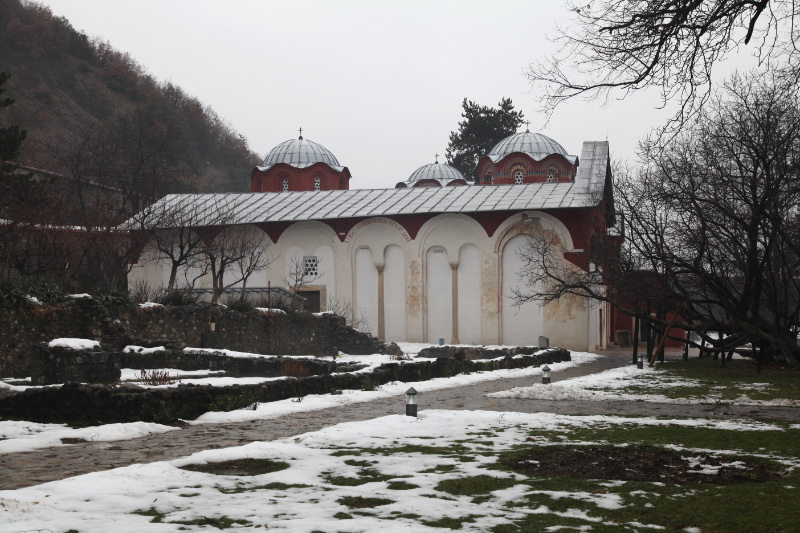 Patriarchate of Pec western wall of Narthex of the Patriarchate of Pec Church complex