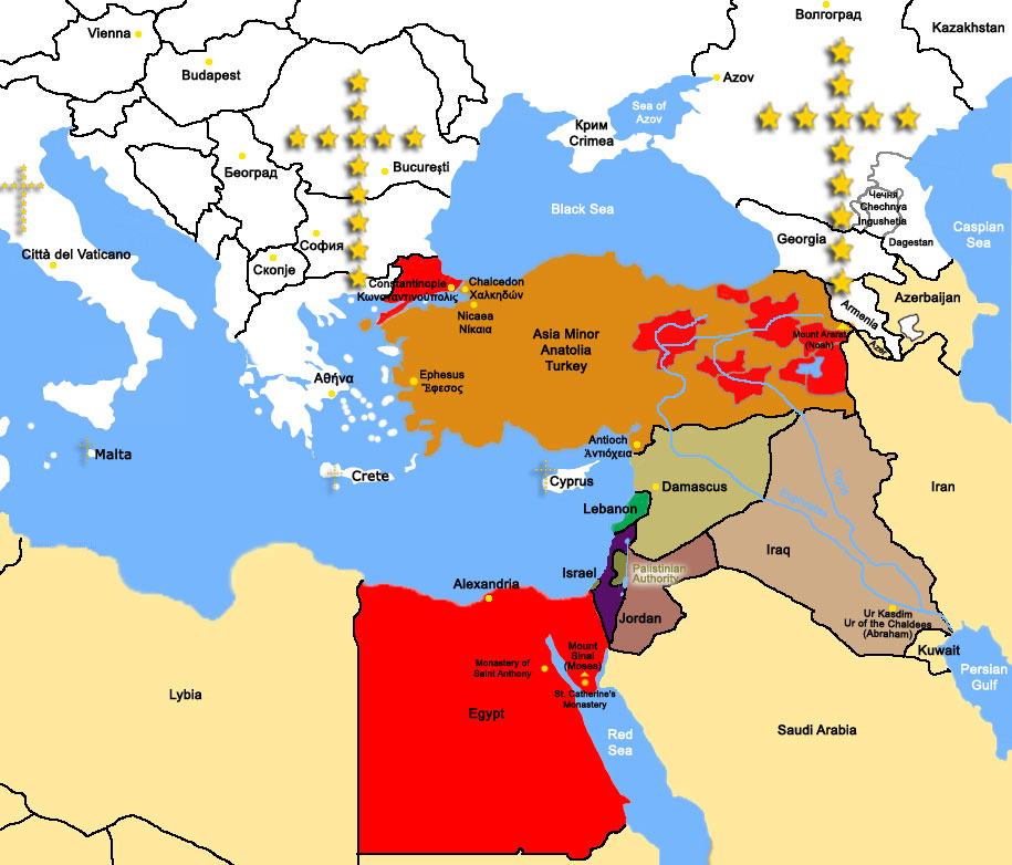 Map of the Holy Lands